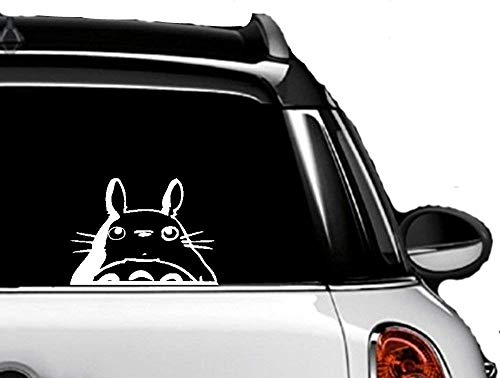 Product Cover M Totoro Head Car Window Decal (White 4.75