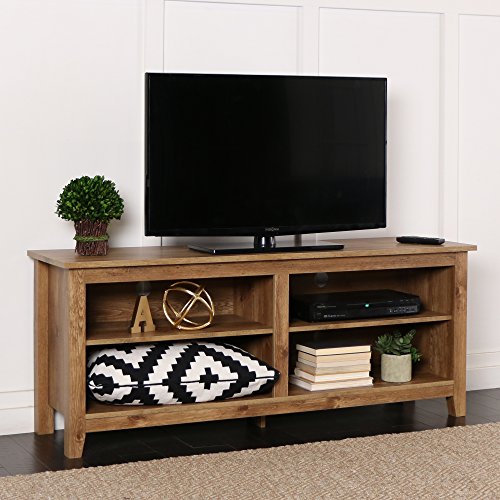 Product Cover New 58 Inch Wide Barnwood Finish Television Stand