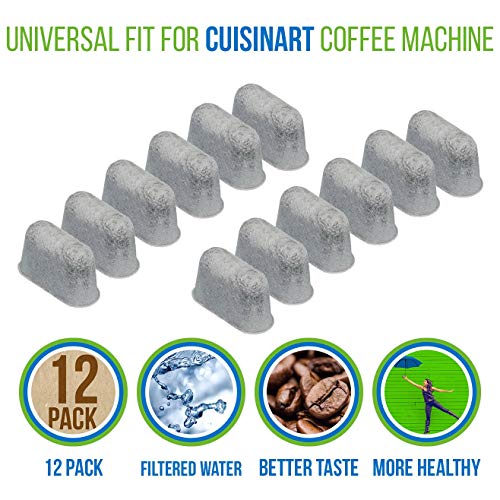 Product Cover PURE GREEN 12-Pack of Cuisinart Compatible Replacement Charcoal Water Filters for Coffee Makers - Fits all Cuisinart Coffee Makers