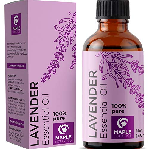 Product Cover Pure Lavender Essential Oil for Skin and Hair - Therapeutic Grade Essential Oil for Sleep - Natural Stress Relief for Women and Men - Lavender Aromatherapy Oil for Anxiety - Hypoallergenic Detergent