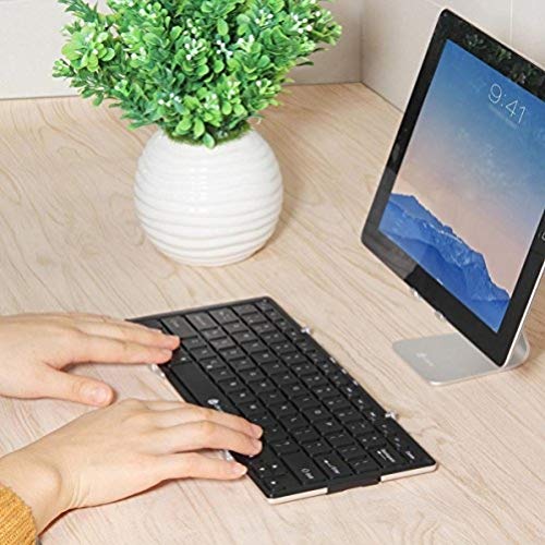Product Cover iClever Bluetooth Keyboard with Backlight for iOS Windows Android Smartphone PC Tablet (White)