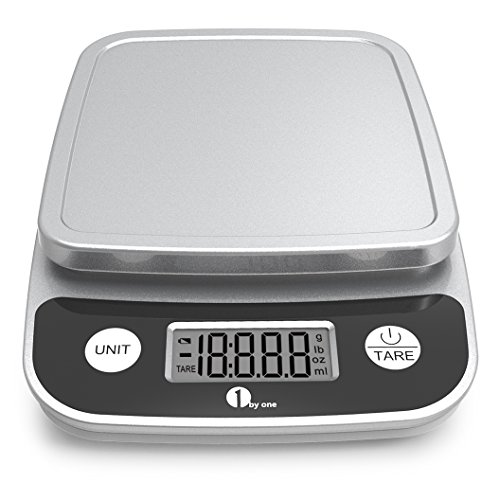 Product Cover 1byone Digital Kitchen Scale Precise Cooking Scale and Baking Scale, Multifunction with Range From 0.04oz to 11lbs, Elegant Black