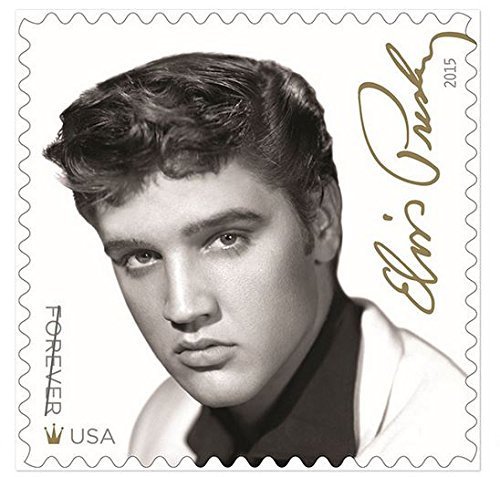 Product Cover Sheet of 16 Elvis Presley Forever Stamps from the U.S. Postal Service (2015 New Release)