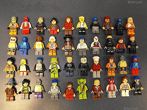 Product Cover 10 NEW LEGO MINIFIG PEOPLE LOT random grab bag of minifigure guys city town set by USA