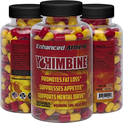 Product Cover Enhanced Athlete Yohimbine - Weight Loss Support and Improved Athletic Performance - 5mg x 120 Capsules