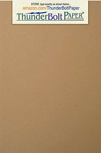 Product Cover 100 Brown Kraft Fiber 80# Cover Paper Sheets - 3