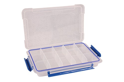 Product Cover BangQiao Adjustable Plastic Divider Storage Box Container for Bead, Button,Small Parts,15 Grids, Clear