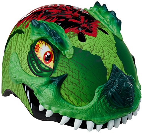 Product Cover Raskullz 2015 Boy's T-Rex Awesome 5+ Kids/Youth Bicycle Helmet (Green - 50-54cm)