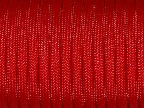Product Cover FeeJoo 7 Strand Core 550lb Paracord Parachute Cord Lanyard Mil Spec Type III-100ft (Red(21#))