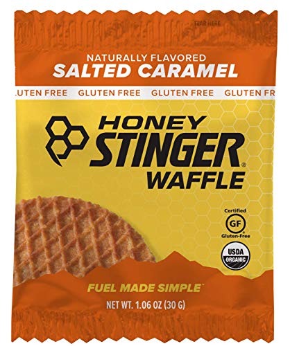 Product Cover Honey Stinger Organic Gluten Free Waffle, Salted Caramel, Sports Nutrition, 1.06 Ounce (16 Count)