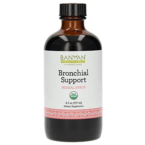 Product Cover Banyan Botanicals Bronchial Support Herbal Syrup, USDA Organic, Ayurvedic Formula Designed to Provide Bronchial Comfort and Wellness.