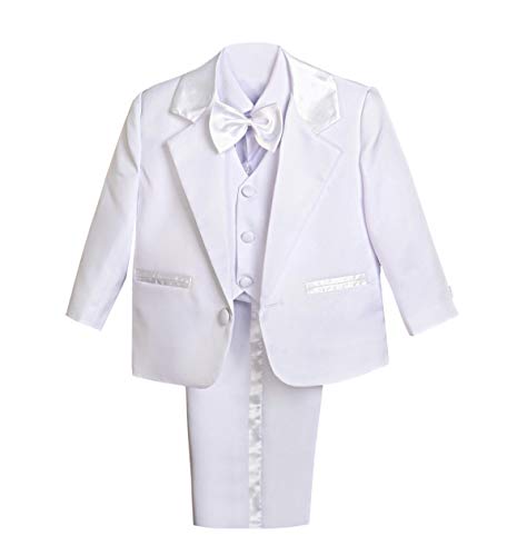Product Cover Dressy Daisy Baby Boy' 5 Pcs Set Formal Tuxedo Suits No Tail Christening Outfits