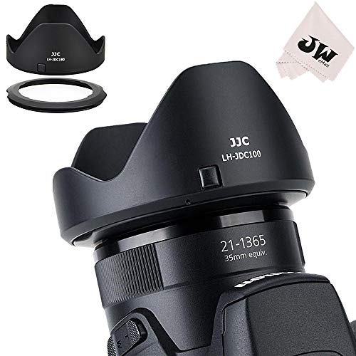 Product Cover JJC Reversible Lens Hood Shade Protector & 67mm Filter Adapter Ring for Canon Powershot SX70 HS, G3 X, SX60 HS, SX50 SX40 HS, SX30 is, SX20 is, SX540 SX530 SX520 HS Replaces Canon LH-DC100 & FA-DC67B