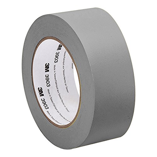 Product Cover 3M 2-50-3903-GRAY Grey Vinyl/Rubber Adhesive Duct Tape 3903, 12.6 psi Tensile Strength, 50 yd. Length, 2