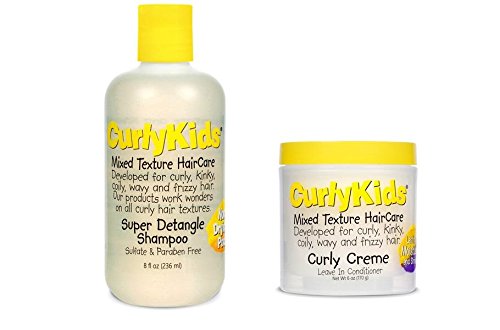 Product Cover CurlyKids Mixed Haircare - Curly Creme Conditioner & Super Detangling Shampoo Bundle