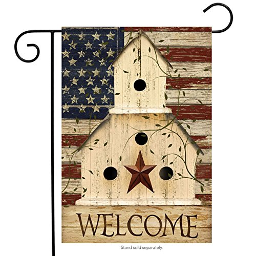 Product Cover Briarwood Lane Americana Welcome Garden Flag Primitive Patriotic 12.5