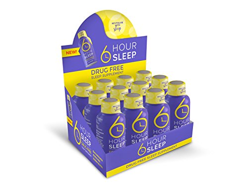 Product Cover 6 HOUR SLEEP, Made from Natural Ingredients, Liquid Sleep Aid, Contains GABA, MELATONIN, 5-HTP Drug Free, No Grogginess - 12 Pack