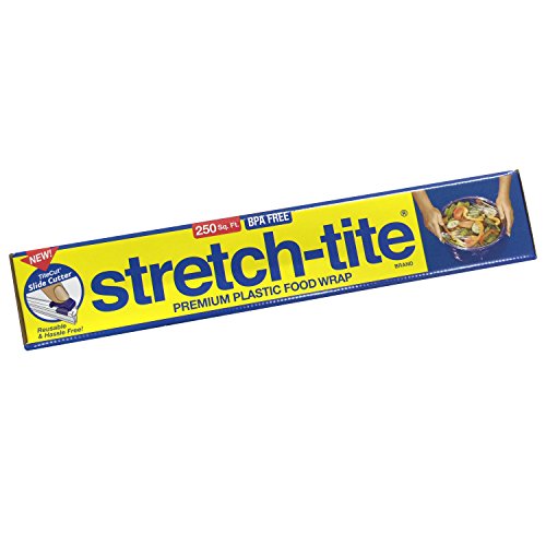 Product Cover Stretch-Tite Premium Food Wrap With Titecut Slide Cutter, 250 Sq.ft