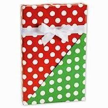 Product Cover Christmas Polka Dot Reversible Premium Gift Wrapping Paper Roll - 24