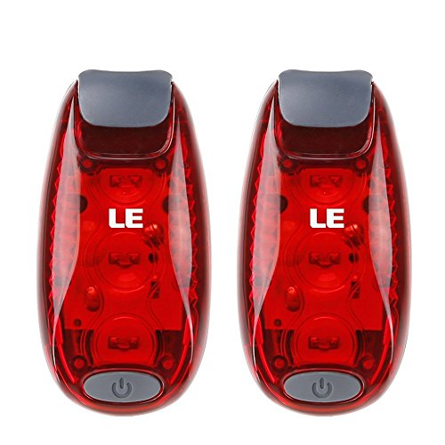 Product Cover LE LED Safety Lights, Clip on Strobe Running Collar Lights for Runners, Dogs, Walking, 3 Modes Bike Tail Lights, Warning Light, High Visibility Bike Rear Light, Batteries Included