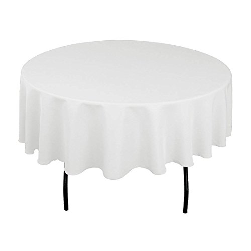 Product Cover Craft And Party Premium Polyester Tablecloth - for Wedding, Restaurant or Banquet use (White, 90