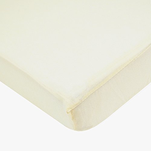 Product Cover TL Care Supreme 100% Natural Cotton Jersey Knit Fitted Crib Sheet for Standard Crib and Toddler Mattresses, Butter Cream, 28