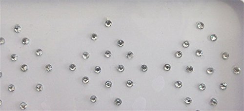 Product Cover 60 Crystals Stickers Fake Nose Stud, Silver Fake Nose Stud, Self Adhesive Nose Stud