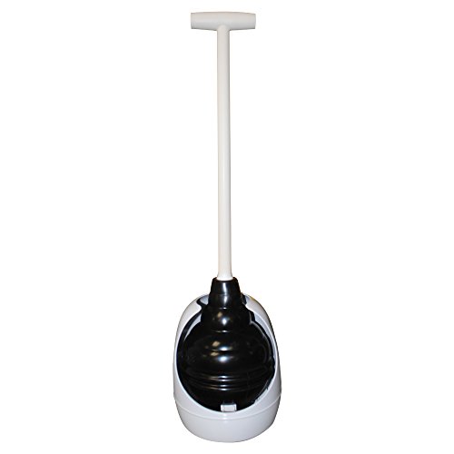 Product Cover Korky 95-4A Beehive Max Universal Toilet Plunger and Holder - Fits all Old and New Toilets - Powerful Plunge - Easy Grip T-Handle - Made in USA