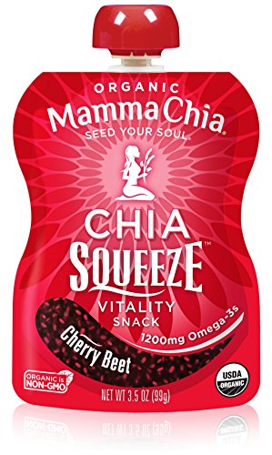 Product Cover Mamma Chia Squeeze Organic Snack, Cherry Beet, 3.5 Ounce (Pack of 4)