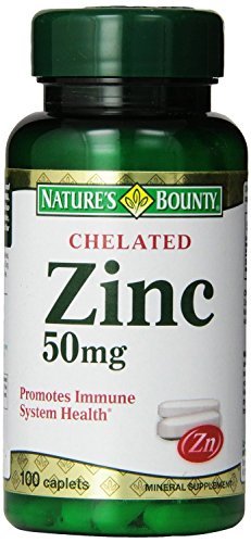 Product Cover Nature's Bounty Zinc 50 mg Caplets 100 ea (Pack of 2)