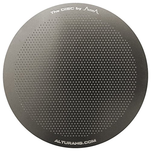 Product Cover The DISC: Premium Filter for AeroPress Coffee Makers by ALTURA +  eBOOK with Recipes, Tips, and More - Stainless Steel, Washable & Reusable.