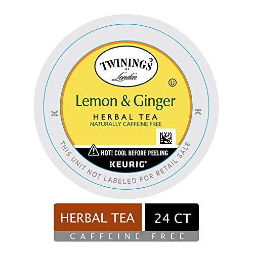 Product Cover Twinings of London Lemon & Ginger Herbal Tea for Keurig, 24 Count