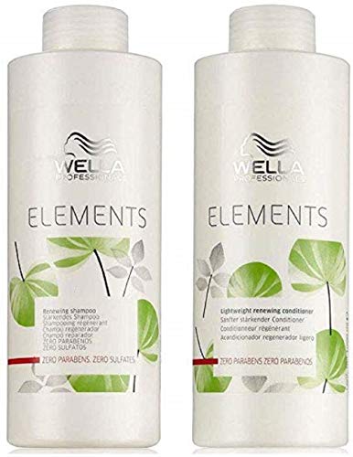 Product Cover Wella Elements Organic Renewing Shampoo + Lightweight Renewing Conditioner 1000ml by Wella