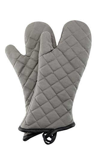 Product Cover Oven Mitts 1 Pair of Quilted Cotton Lining - Heat Resistant Kitchen Gloves