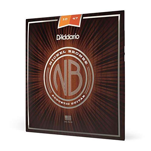 Product Cover D'Addario Nickel Bronze Acoustic Guitar Strings, Extra Light, 10-47