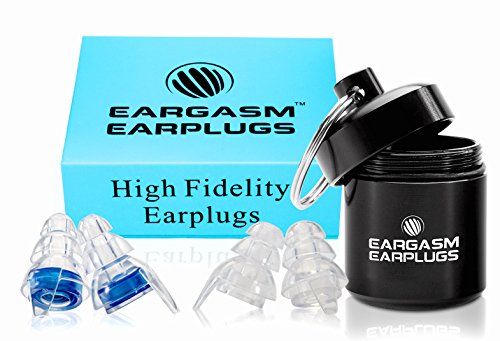 Product Cover Eargasm High Fidelity Earplugs for Concerts Musicians Motorcycles Noise Sensitivity Conditions and More (Ear Plugs Come in Premium Gift Box Packaging) - Blue