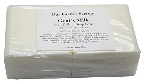 Product Cover Goats Milk - 2 Lbs Melt and Pour Soap Base - Our Earth's Secrets