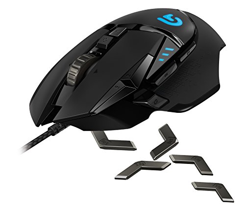 Product Cover Logitech G502 Proteus Spectrum RGB Tunable Gaming Mouse, 12,000 DPI On-The-Fly DPI Shifting, Personalized Weight and Balance Tuning with (5) 3.6g Weights, 11 Programmable Buttons