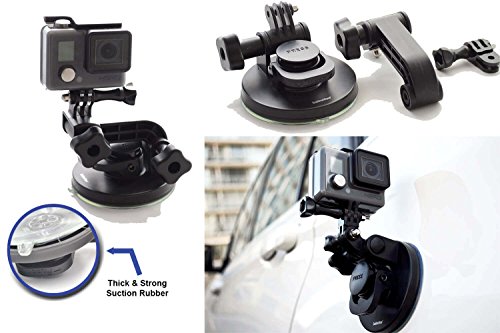 Product Cover Suction Cup for Gopro Mount Car Windshield Window Vehicle Boat Camera Holder for Gopro Suction Cup Mount Windshield Mount - for GoPro Max 360 Hero 8 Black Hero 7 Hero6 Hero5 Hero4 HD by SublimeWare