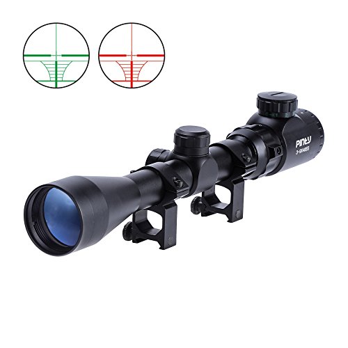 Product Cover Pinty 3-9X40 Red Green Rangefinder Illuminated Optical Rifle Scope