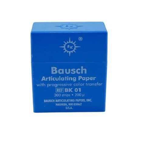 Product Cover Bausch BK-01 Articulating Paper, Plastic Dispenser, Blue (Pack of 300)