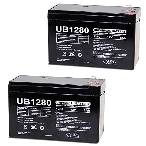 Product Cover Universal Power Group 12V 8Ah Battery for Razor MX350 MX400 Electric Dirt Bike - 2 Pack