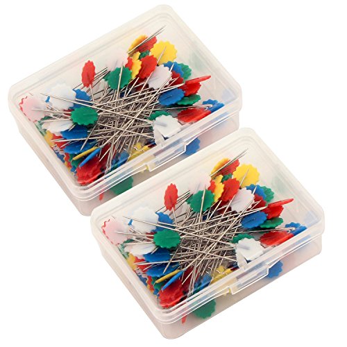 Product Cover 2 boxes Flower Head Pins(200PCS) Sewing Dressmaking Wedding Quilting Patchwork pins Sewing accessories