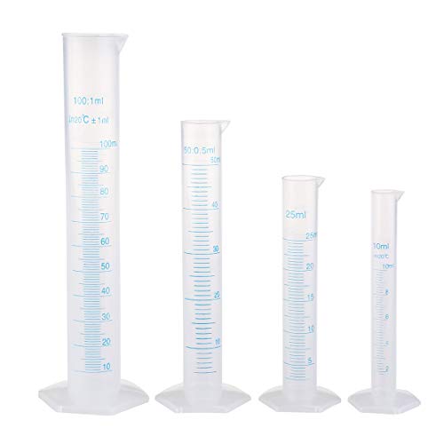 Product Cover Pixnor Measuring Cylinder Graduated Cylinder Lab Test Tube Set of 4