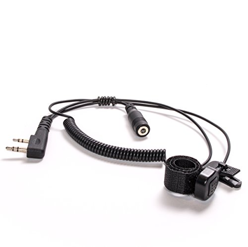 Product Cover BTECH 2 Pin (K1 Connector) to 3.5MM Adapter with Push-to-Talk Button (Compatible with 2 Pin BaoFeng, Kenwood, BTECH Radios to 3.5mm Headsets with in-line Mics)