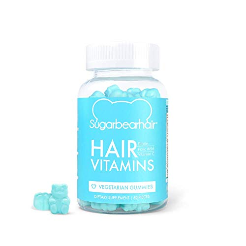 Product Cover SugarBearHair Vitamins, Vegetarian Gummy Hair Vitamins with Biotin, Vitamin D, Vitamin B-12, Folic Acid, Vitamin A (1 Month Supply)