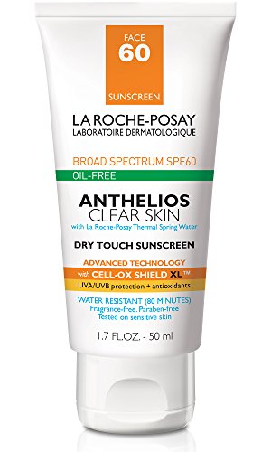 Product Cover La Roche-Posay Anthelios Clear Skin, Dry Touch Face Sunscreen, Oil Free with SPF 60, 1.7 Fl. Oz.