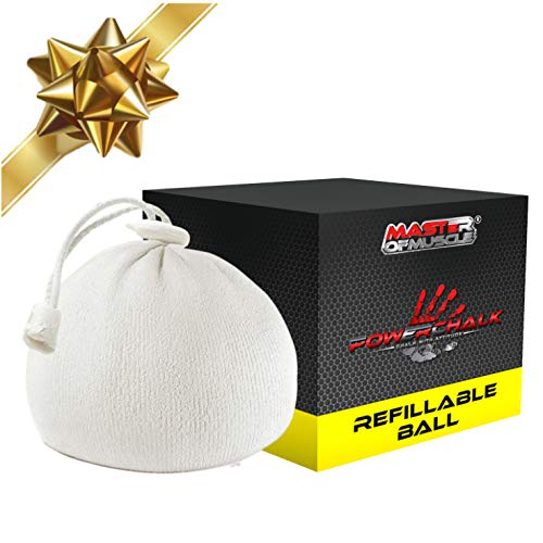 Product Cover HOLIDAY DEAL - Workout Gym Chalk Ball - For Climbing - Weight Lifting for Men and Women - Gymnastics - Includes Workout EBook with Advanced Lifting Techniques