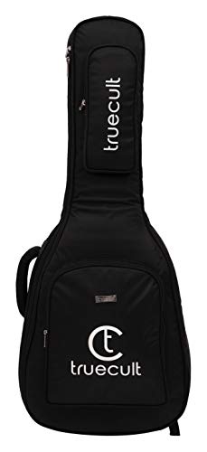 Product Cover True Cult Acoustic Guitar Bag/Cover with Foam Padding {Black} Strong and Durable for all sizes and shapes folk/classical guitars 38