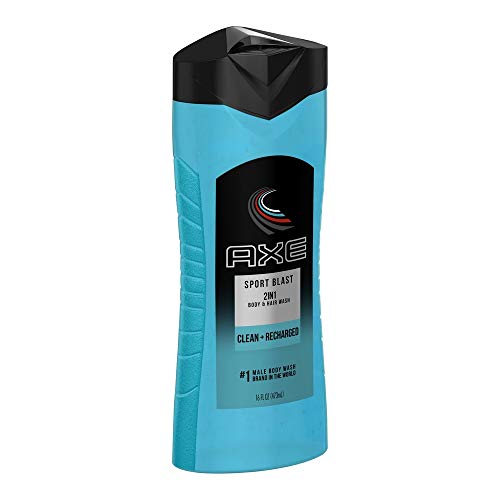 Product Cover Pack of 3 : AXE 2-in-1 Shower Gel and Shampoo, Sports Blast, 16 Ounce (Pack of 3)